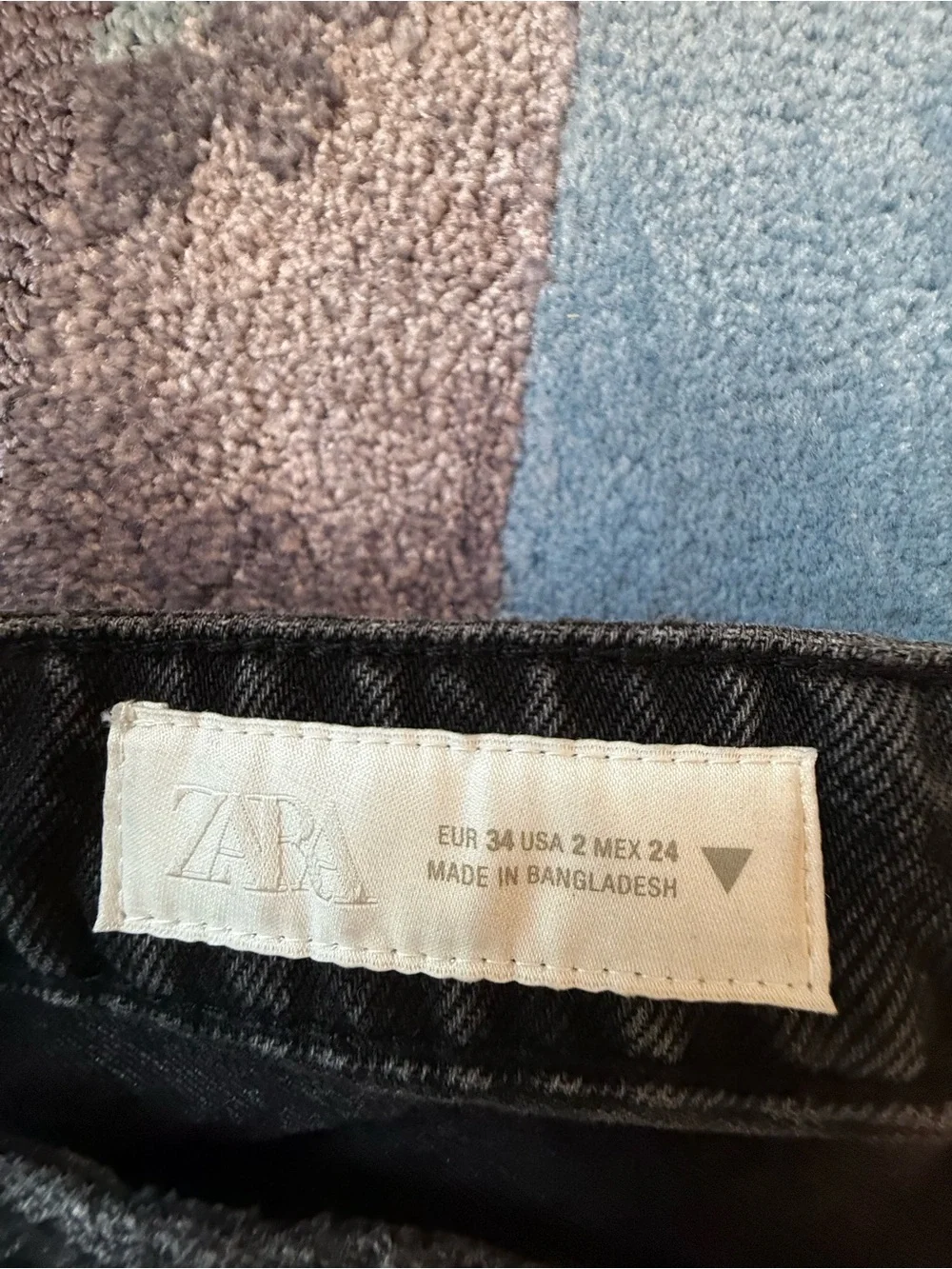 Zara Black Wide-Leg Jeans